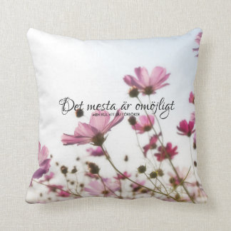 Kudde Blommor Most impossible Throw Pillow
