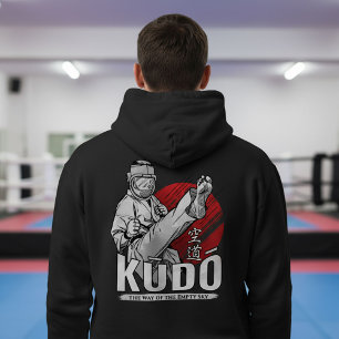 Kudo Martial Art - Fighter and Kanji Design Hoodie