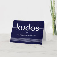 Kudos Congratulations Card