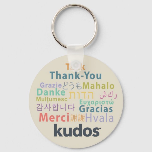 Kudos® Thank-you Keychain (Front)