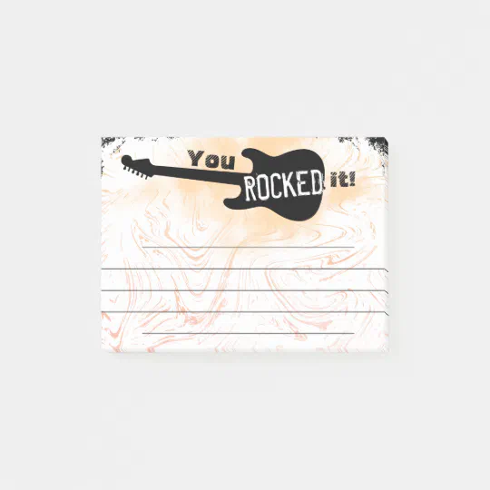 Kudos You Rock Employee Recognition Award Note Zazzle Com