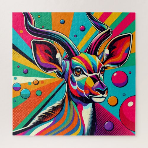 Kudu Pop Art 600 Piece Puzzle