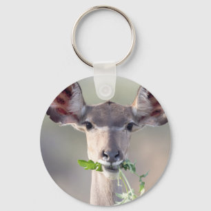 Kudu portrait keychain