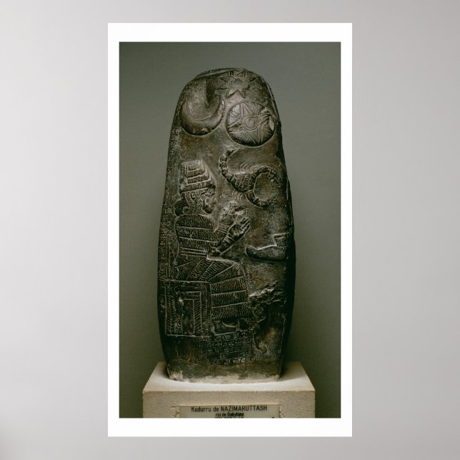 Kudurru of Nazimaruttash, King of Babylon, c.1328- Poster (Front)