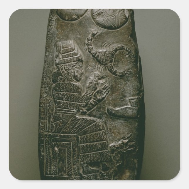 Kudurru of Nazimaruttash, King of Babylon, c.1328- Square Sticker (Front)