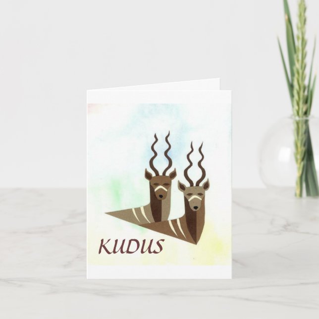 Kudus/Kudos for a Job Well Done Notecard (Front)