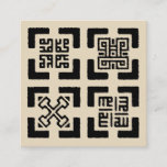 Kufic Adinkra Simple Card