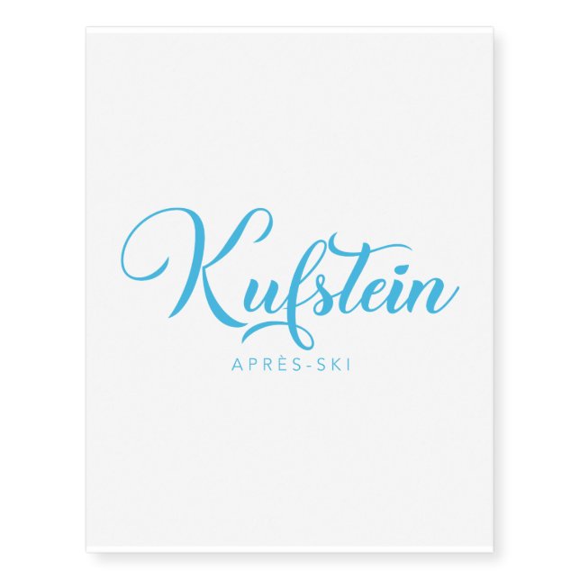 KUFSTEIN Apres-Ski Temporary Tattoos (Front)