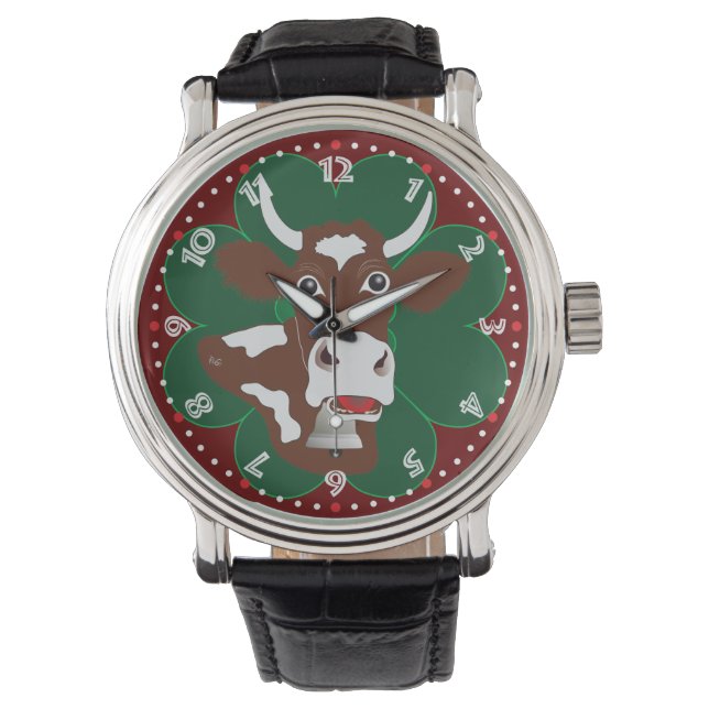 Kuh Schweiz Suisse Svizzera Svizra Switzerland Watch (Front)