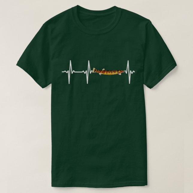 Kuhli Loach Heartbeat For Fishkeeping Aquarium Lov T-Shirt (Design Front)