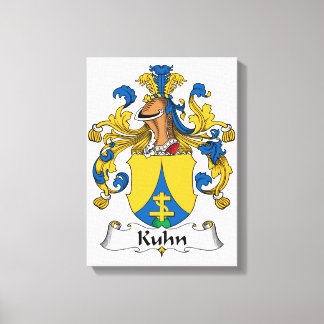 Kuhn Family Crest Canvas Print