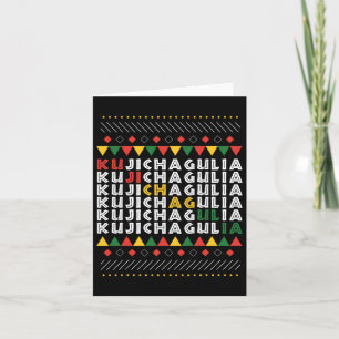 Kujichagulia Kwanzaa African American Self Determi Card
