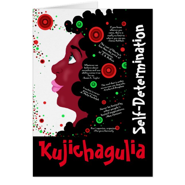 Kujichagulia - The Spirits of Kwanzaa Notecard (Front)
