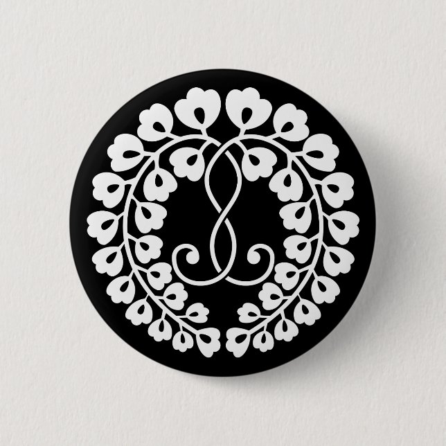 Kujo wisteria button (Front)