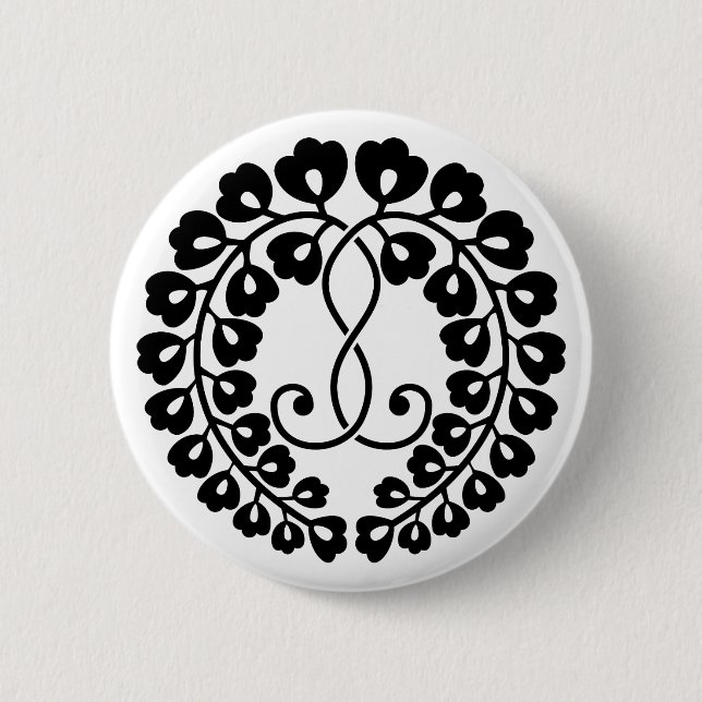 Kujo wisteria button (Front)