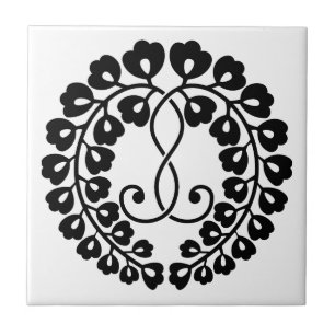 Kujo wisteria ceramic tile