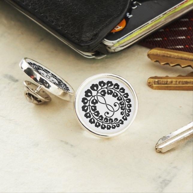 Kujo wisteria lapel pin (In Situ)