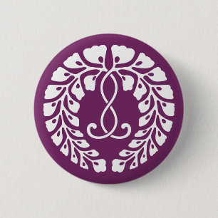 Kujo wisteria pinback button