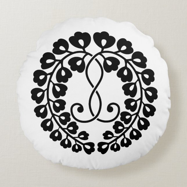 Kujo wisteria round pillow (Front)