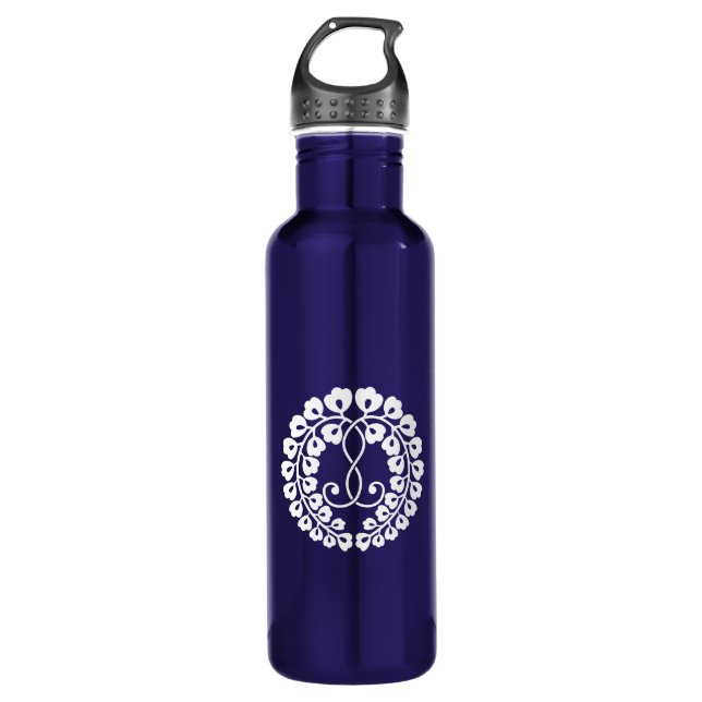 Kujo wisteria stainless steel water bottle (Front)
