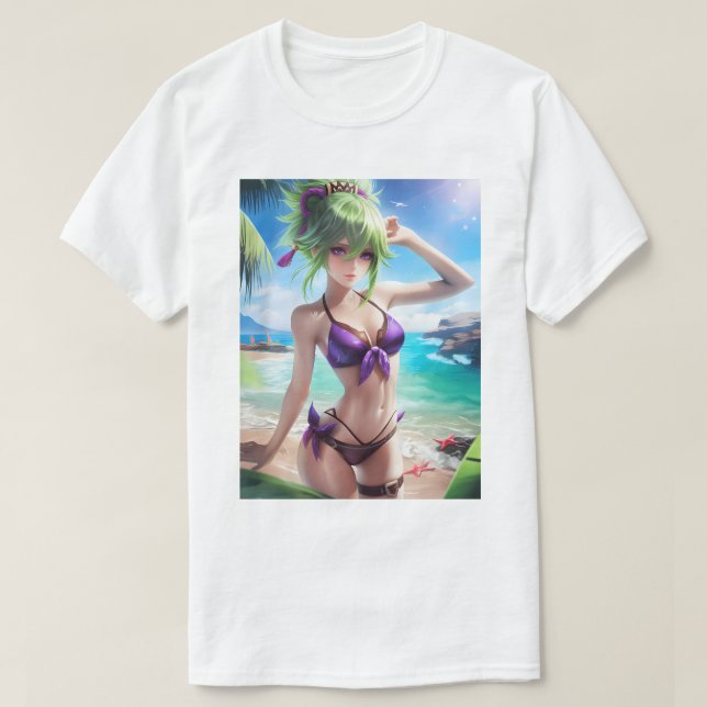 Kuki Shinobu Swimsuit 76 T-Shirt (Design Front)