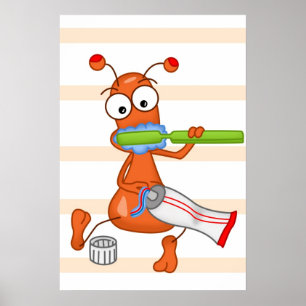 Kukie and tooth brushing 2 poster