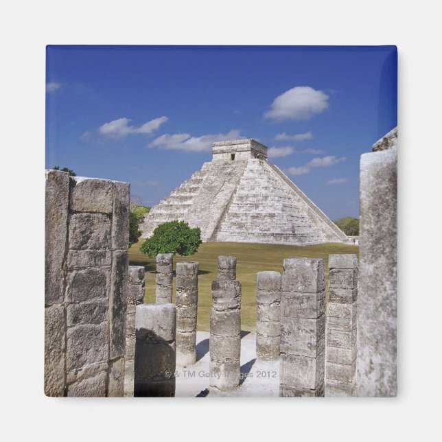 Kukulcan Pyramid as seen from the Group of the Magnet (Front)