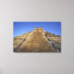 Kukulcan Temple or Castillo Castle) in 2 Canvas Print