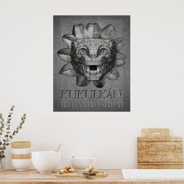 Kukulcán, the Feathered Serpent Poster (Kitchen)
