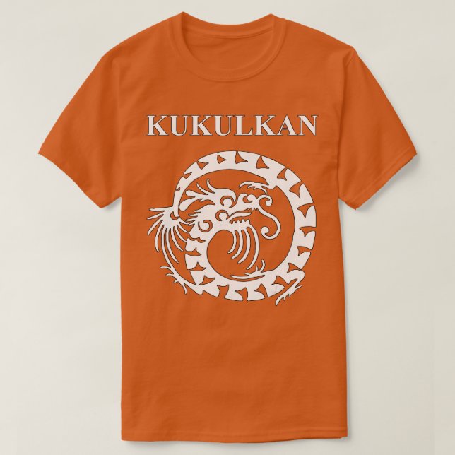 Kukulkan Ancient Mayan Serpent God  T-Shirt (Design Front)