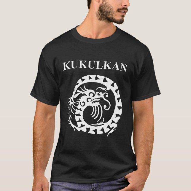 Kukulkan Ancient Mayan Serpent God T-Shirt (Front)
