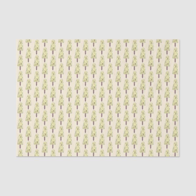 Kulfi Qulfi Indian Food Ice Cream Frozen Dessert Tissue Paper (Front)