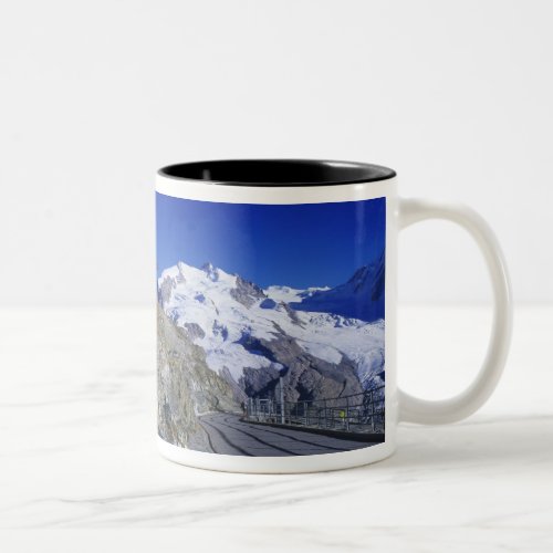 Kulm hotel and trail Gornergrat Zermatt Two_Tone Coffee Mug
