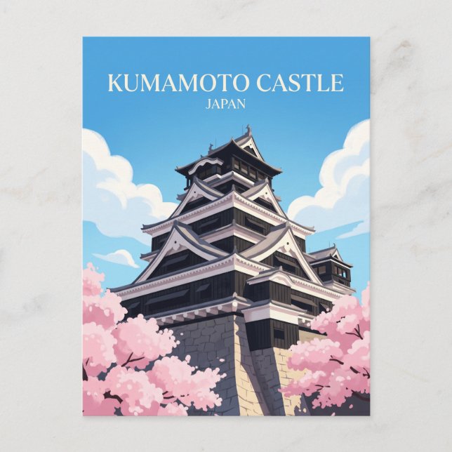 Kumamoto Castle Japan Postcard (Front)