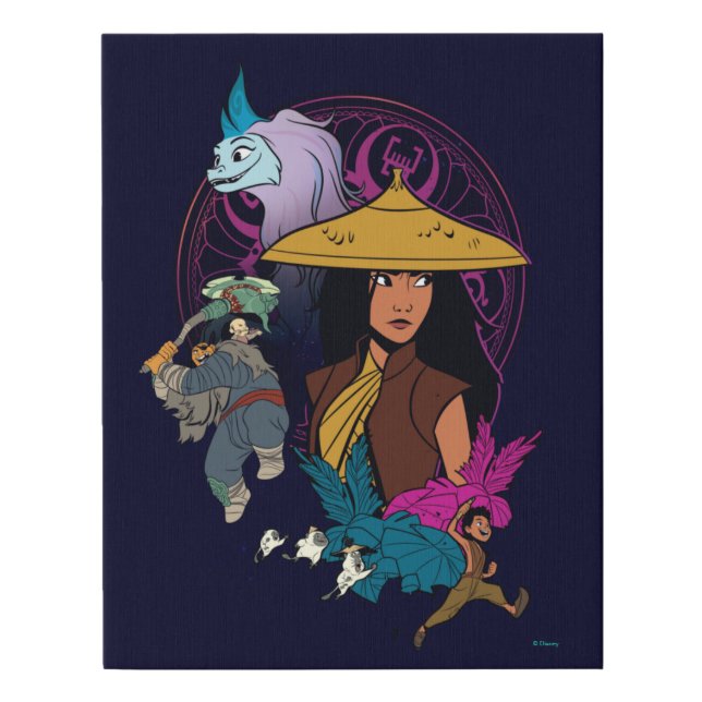 Kumandran Group Icon Badge Faux Canvas Print (Front)