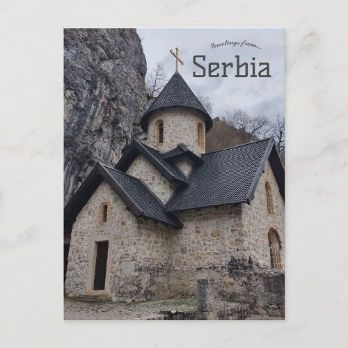 Kumanica Monastery in Serbia Postcard