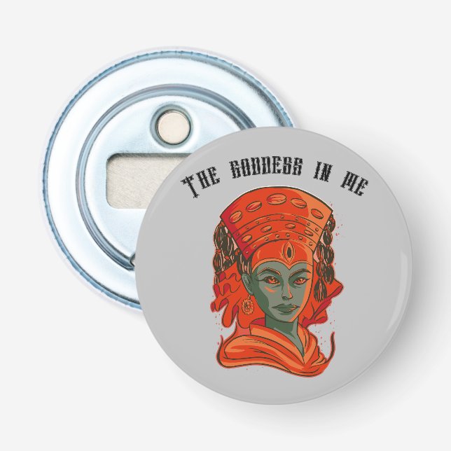 Kumari – Divine Feminine Goddess Art Bottle Opener (Front)