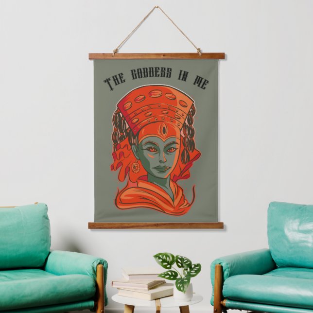 Kumari – Divine Feminine Goddess Art Hanging Tapestry (Living Room)