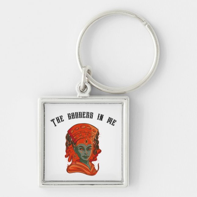 Kumari – Divine Feminine Goddess Art Keychain (Front)