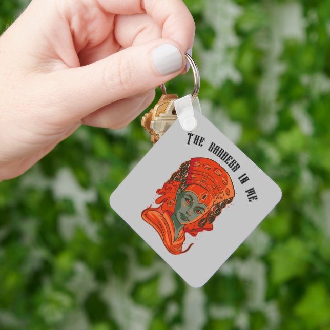 Kumari – Divine Feminine Goddess Art Keychain (Hand)