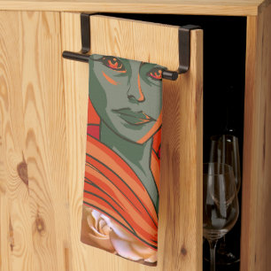 Kumari – Divine Feminine Goddess Art Kitchen Towel