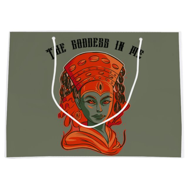 Kumari – Divine Feminine Goddess Art Large Gift Bag (Front)