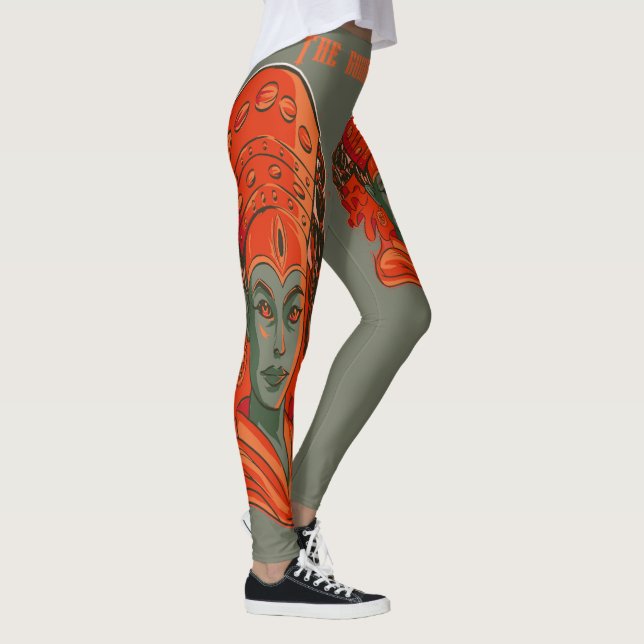 Kumari – Divine Feminine Goddess Art Leggings (Right)