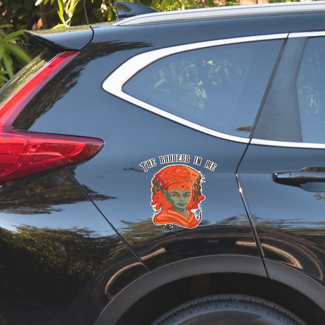 Kumari – Divine Feminine Goddess Art Sticker (Car Side)