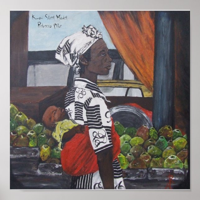 Kumasi Street Market Poster (Front)