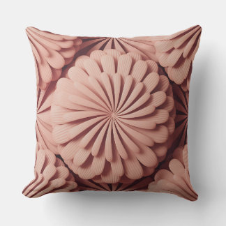 Kumbasari Spiral Petal 3D Batik Motif Throw Pillow