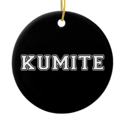 Kumite Ceramic Ornament