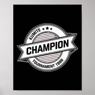 Kumite Champion Martial Arts Kung Fu Karate Cinema Poster