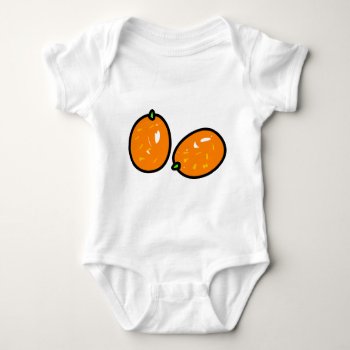 Kumquat Baby Bodysuit by prawny at Zazzle