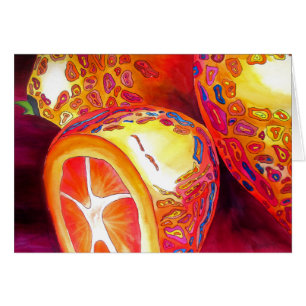 Kumquats orange citrus watercolour fruit art cards